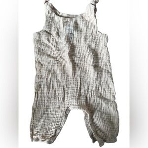 Cream Gauze Baby Romper from 30a. Beach baby on back. 6-12 month